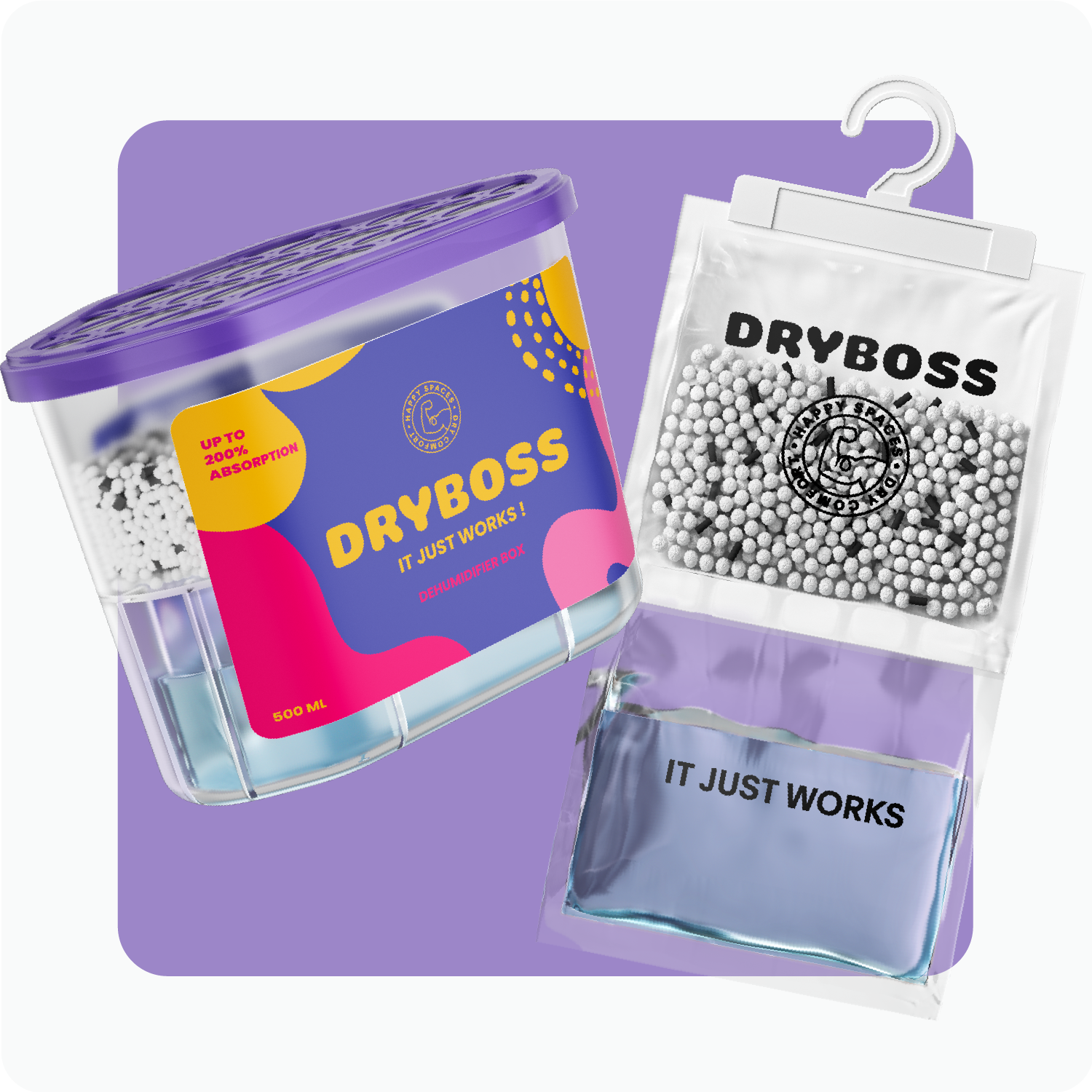 Pack Duo 10 Scatole + 10 Sacchetti Deumidificatori Antiumidità